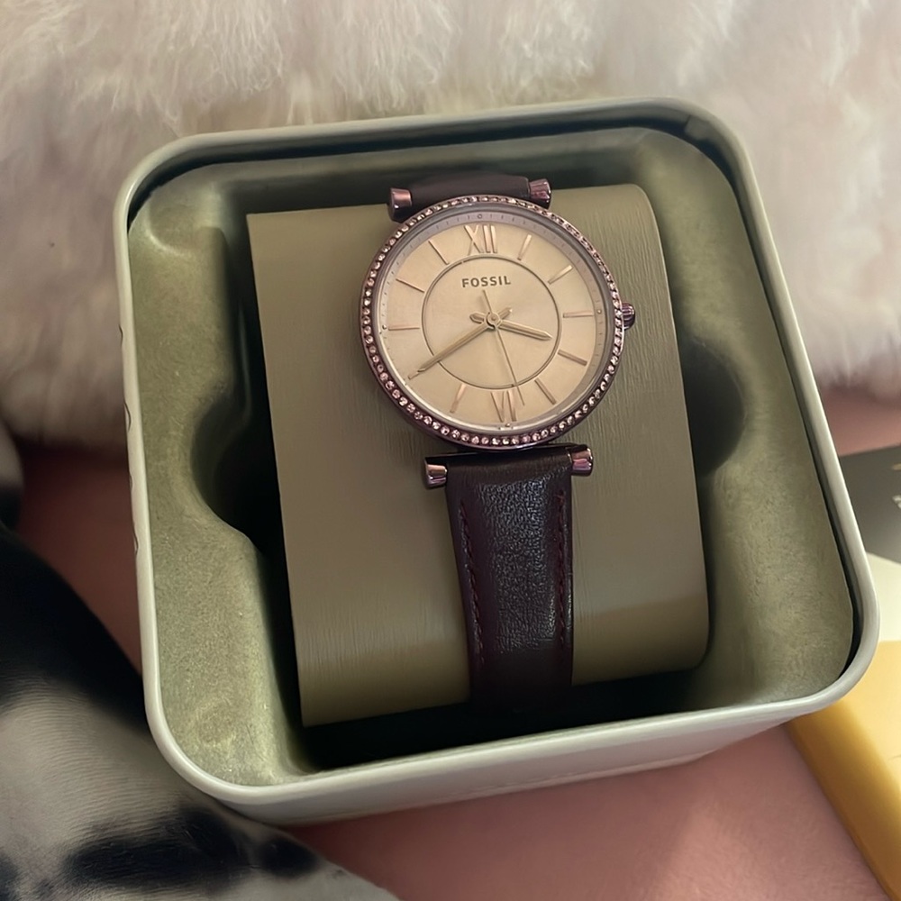 Purple Fossil Watch